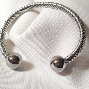 Silver Round Rope Bracelet